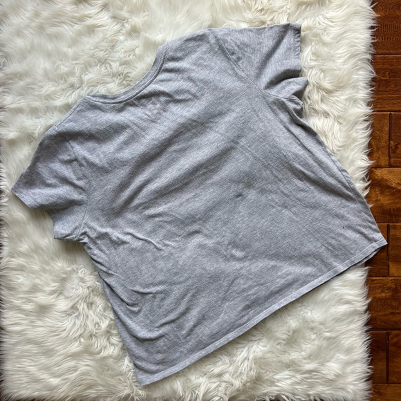 Puma Womens T-Shirt Gray Heathered Short Sleeve Crew Neck Pullover Plus 2X - Picture 2 of 5